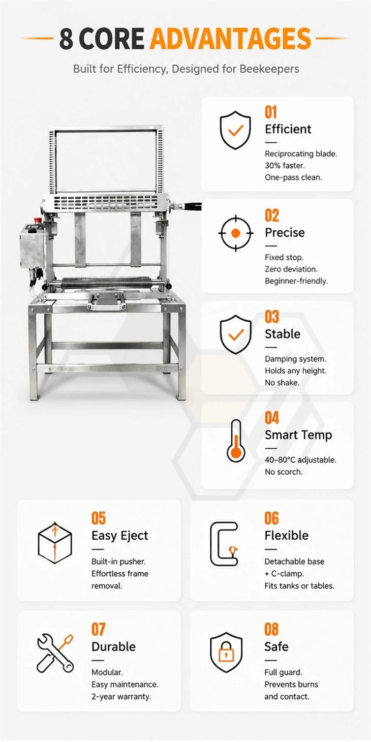 Honey Frame Uncapping Machine high quality